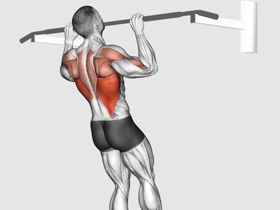 podciaganie na drazku nachwytem